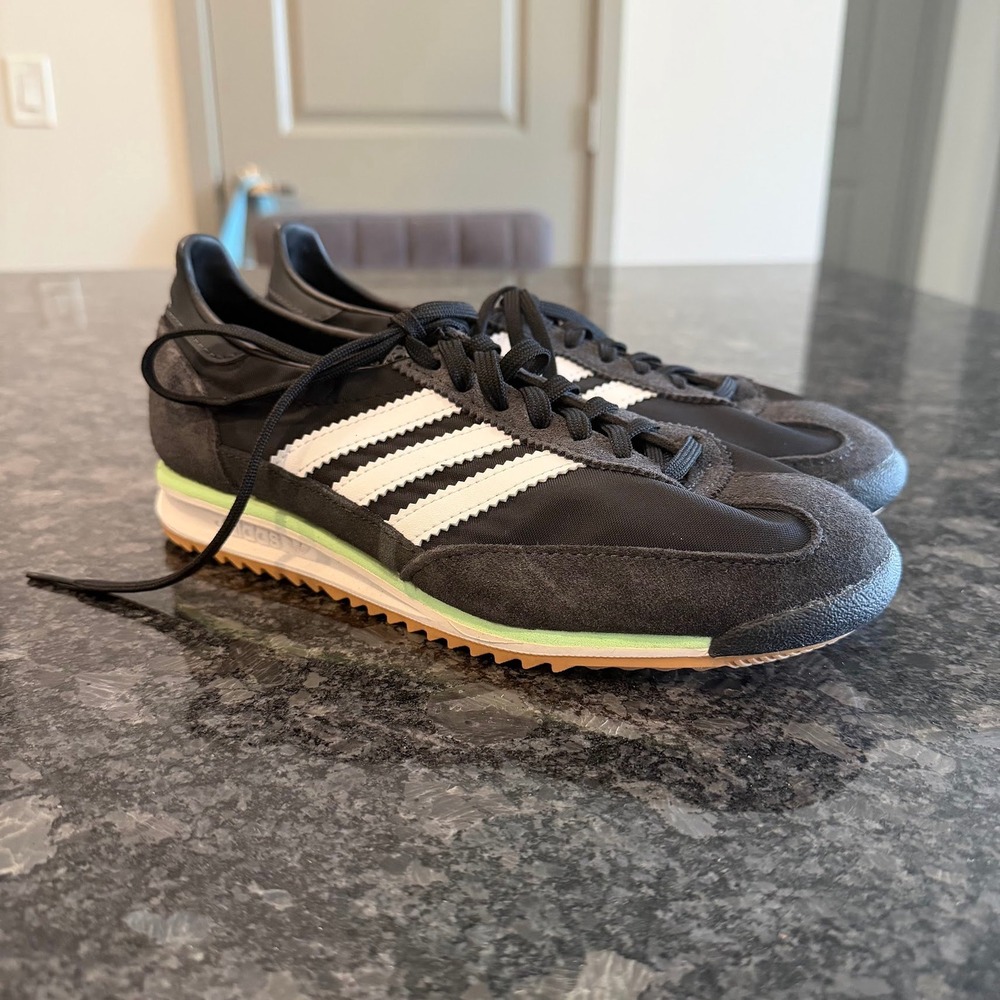 Adidas Originals SL 72 OG Sneaker Black Green‎ Size 5